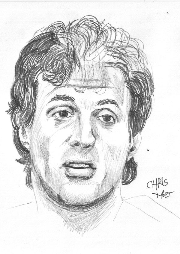600x848 Sylvester Stallone Pencil Drawings In Pencil Drawings - Sylvester Stallone Drawing
