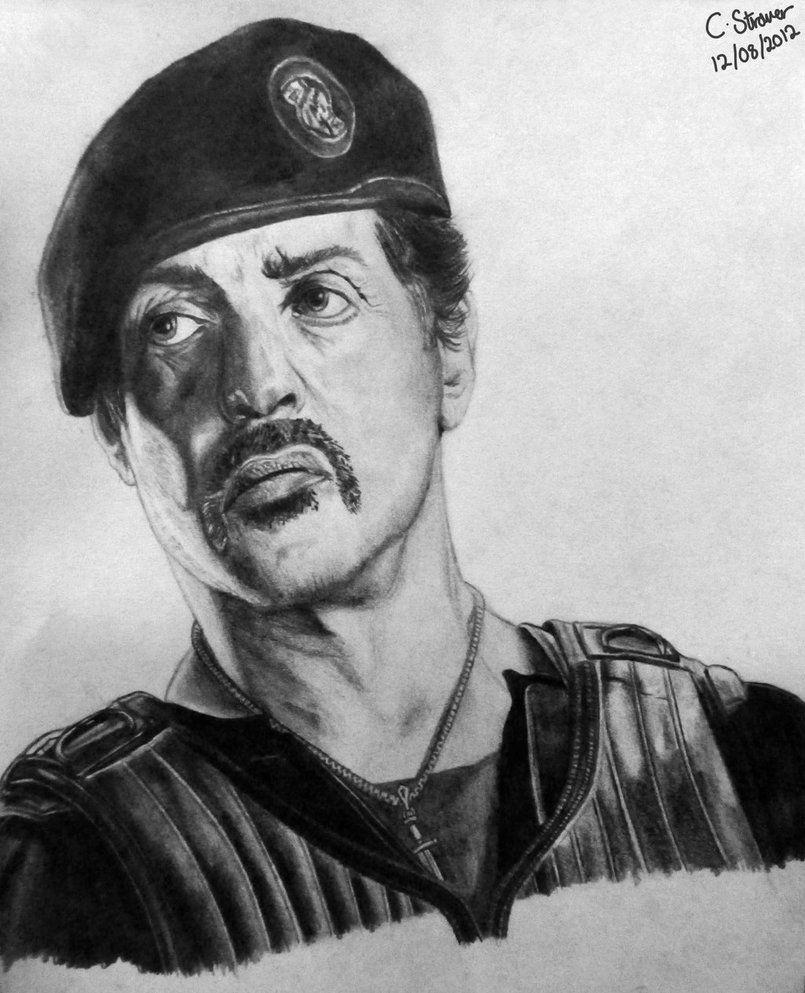 805x993 Sylvester Stallone Drawing - Sylvester Stallone Drawing