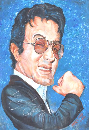 375x545 Sylvester Stallone Drawing - Sylvester Stallone Drawing