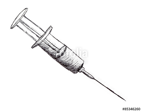 500x393 syringe drawing stock photo and royalty free images on fotolia - Syringe Drawing