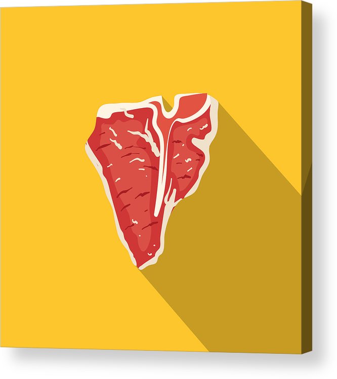 666x750 fresh t bone steak meat icon acrylic print - T Bone Steak Drawing