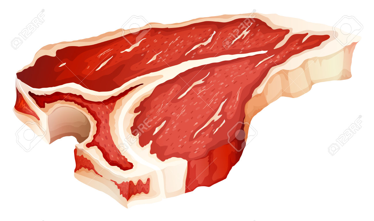 1300x767 t bone steak clipart great free clipart, silhouette, coloring - T Bone Steak Drawing