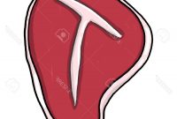 200x135 top t bone steak drawing vector library vector art library - T Bone Steak Drawing