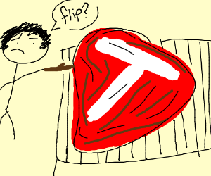 300x250 how to flip a t bone steak drawing - T Bone Steak Drawing