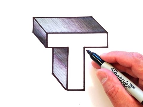 480x360 How To Draw The Letter T - T Drawing