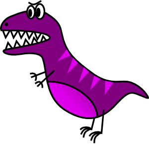 300x289 jazzynico dino simple t rex clip art - T Rex Cartoon Drawing