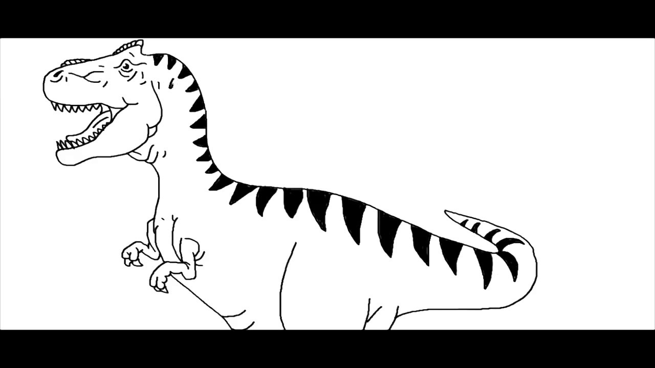 1280x720 how to draw a t rex dinosaur - T Rex Dinosaur Drawing