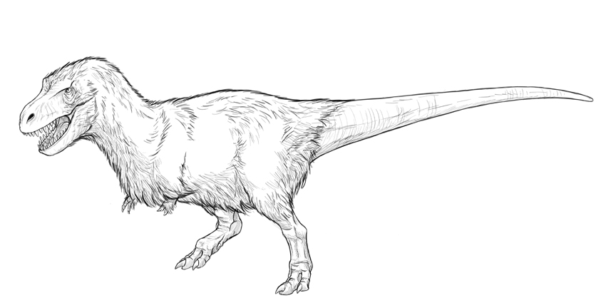 850x432 how to draw a t rex dinosaur - T Rex Dinosaur Drawing