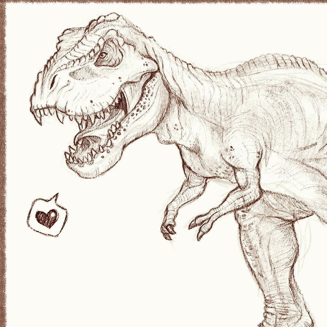 T Rex Drawing at Explore collection of T Rex Drawing