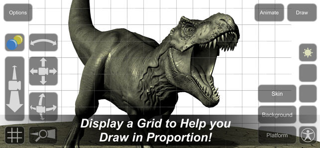 643x297 t rex mannequin on the app store - T Rex Drawing