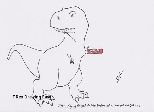 500x363 t rex drawing easy best t rex trying images - T Rex Drawing Easy