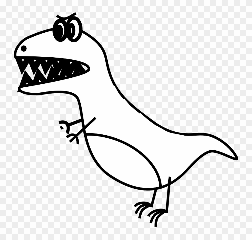 how to draw simple t rex