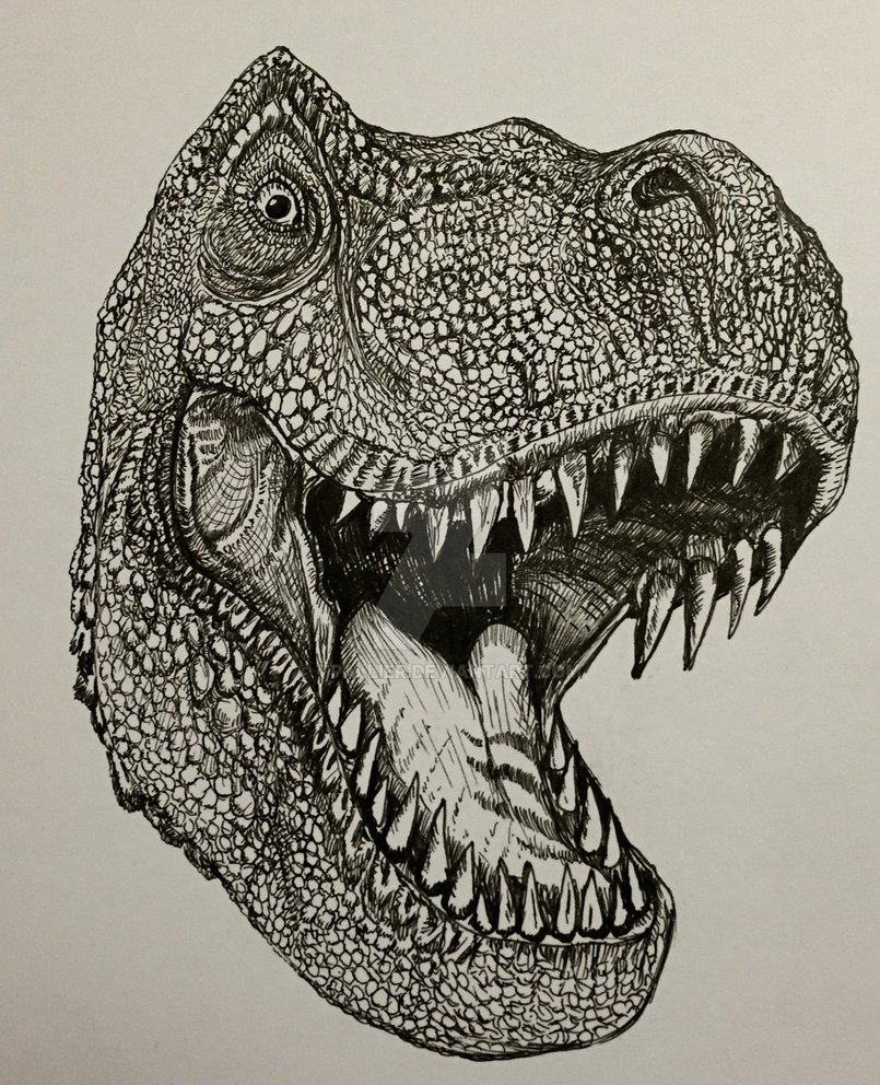 Лицо динозавра