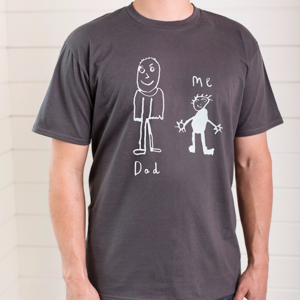 1024x1024 Men's T Shirt Personalised With Your Child's Drawing Lukedrewthis - T Shirt Drawing