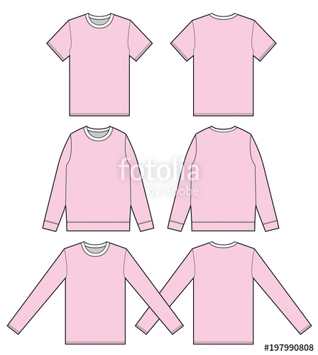 448x500 Sweatshirt Long Sleeve T Shirt Set Fashion Flat Technical Drawing - T Shirt Drawing Template