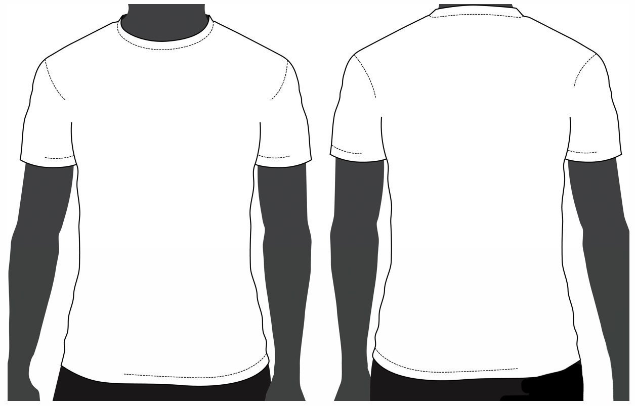 T Shirt Drawing Template at PaintingValley.com | Explore collection of ...