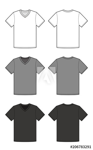 311x500 T Shirt Top Tee Fashion Flat Technical Drawing Template - T Shirt Drawing Template