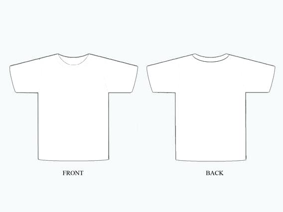 568x426 Top Tee Shirt Fashion Flat Technical Drawing Template Top Tee - T Shirt Drawing Template