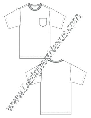 316x409 flat t shirt template - T Shirt Flat Drawing