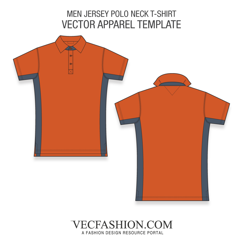 1000x1000 flat drawing polo neck huge freebie! download for powerpoint - T Shirt Flat Drawing