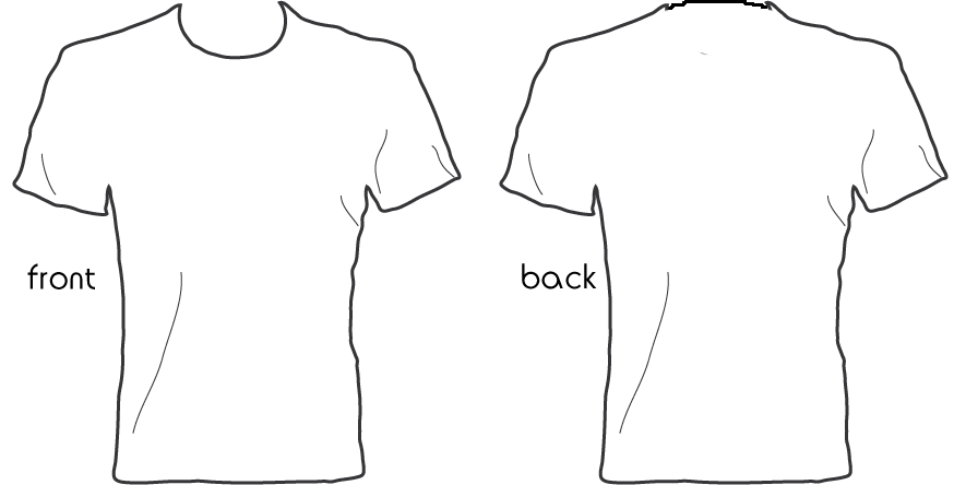 874x444 Shirt Outline Transparent Png Clipart Free Download - T Shirt Outline Drawing