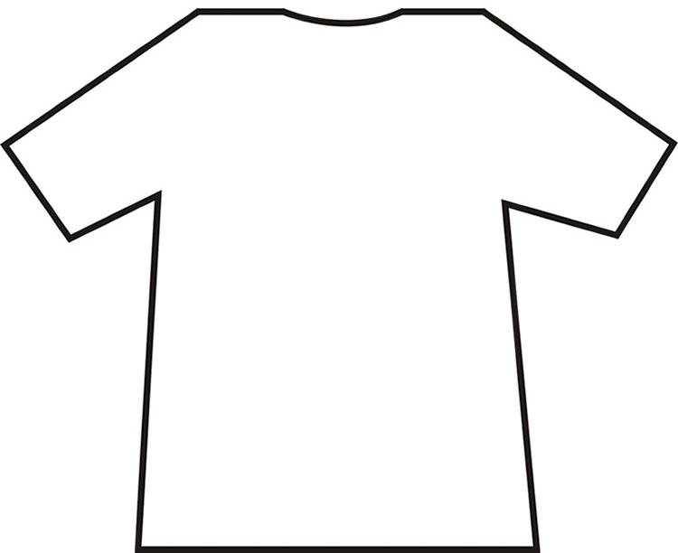 750x612 tshirt clipart drawing a blank - T Shirt Outline Drawing