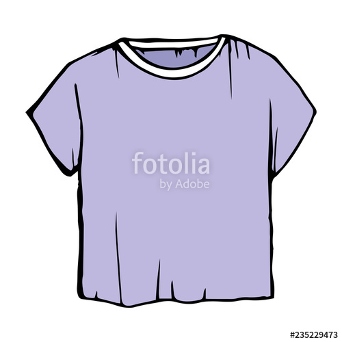 500x500 pastel children's outline drawing clothes gentle violet sketch t - T Shirt Outline Drawing