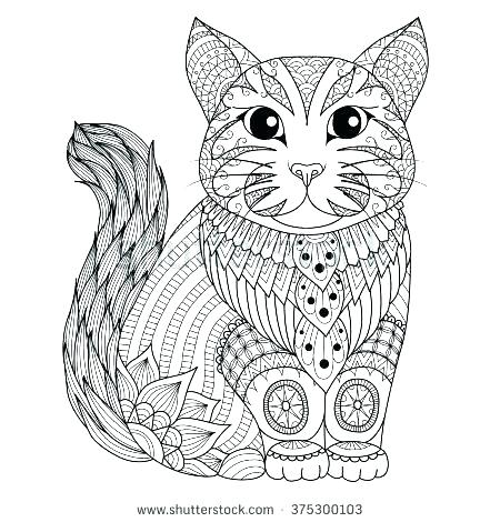 450x470 Tabby Cat Coloring Pages Tabby Cat Coloring Pages Tabby Cat - Tabby Drawing