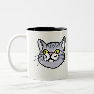 307x307 Tabby Cat Drawing Coffee Travel Mugs Zazzle Uk - Tabby Drawing