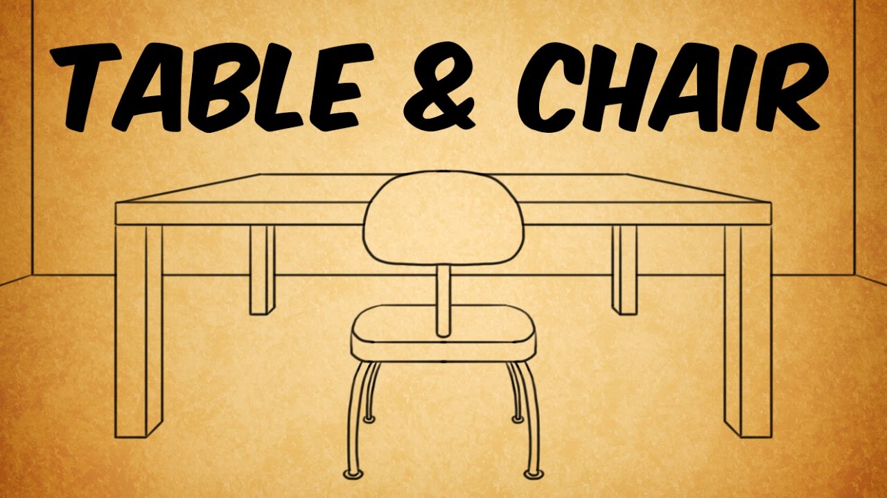 Table And Chair Drawing at PaintingValley.com | Explore collection of