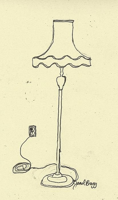 413x700 Janels Floor Lamp Drawing - Table Lamp Drawing