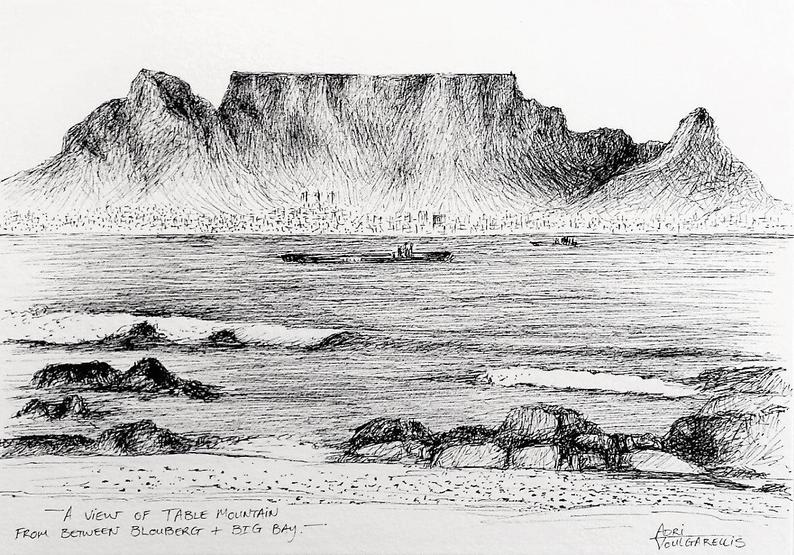 35+ Latest Simple Table Mountain Drawing | Armelle Jewellery