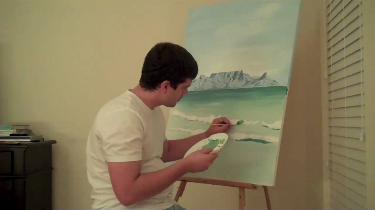 1280x720 Painting Table Mountain - Table Mountain Drawing