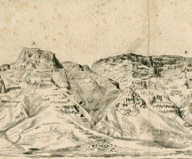 616x510 Table Mountain - Table Mountain Drawing