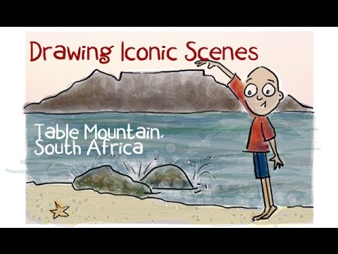 480x360 Drawing Table Mountain - Table Mountain Drawing