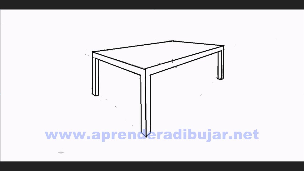 1280x720 How To Draw A Table In Perspective - Table Perspective Drawing