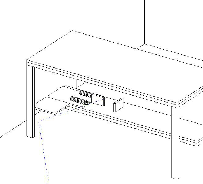 696x634 A Perspective Drawing Of The Simulated Test Setup Download - Table Perspective Drawing