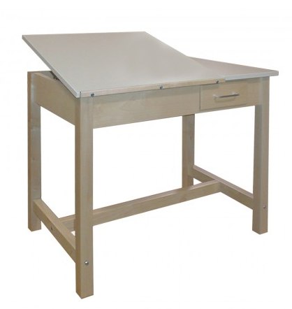418x442 hann wd drawing table inch height with small storage drawer - Tables Drawing