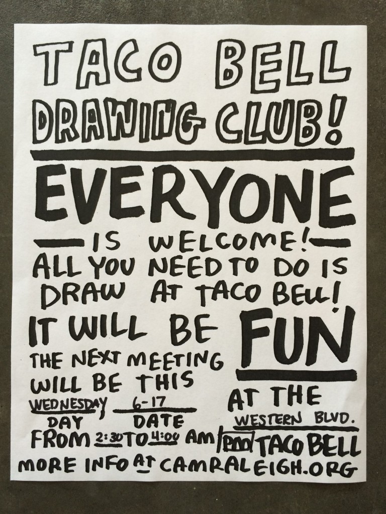 768x1024 taco bell drawing club cam raleigh - Taco Bell Drawing