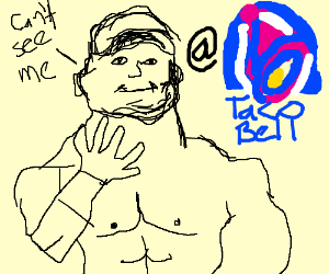 300x250 john cena taco bell drawing - Taco Bell Drawing