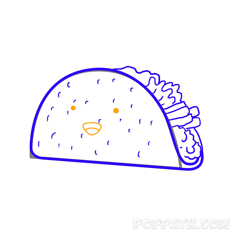 800x800 how to draw a cute kawaii taco pop path - Taco Drawing