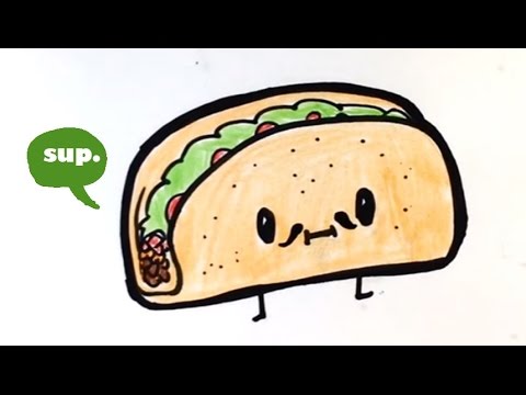 480x360 how to draw a taco - Taco Drawing