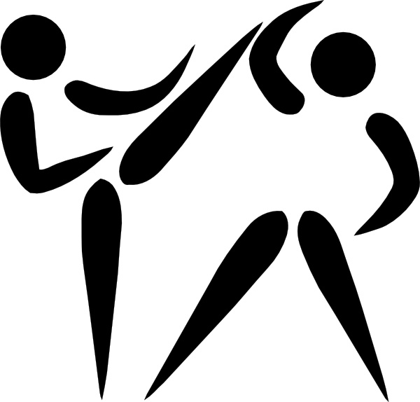 600x574 Olympic Sports Taekwondo Pictogram Clip Art Free Vector In Open - Taekwondo Drawing