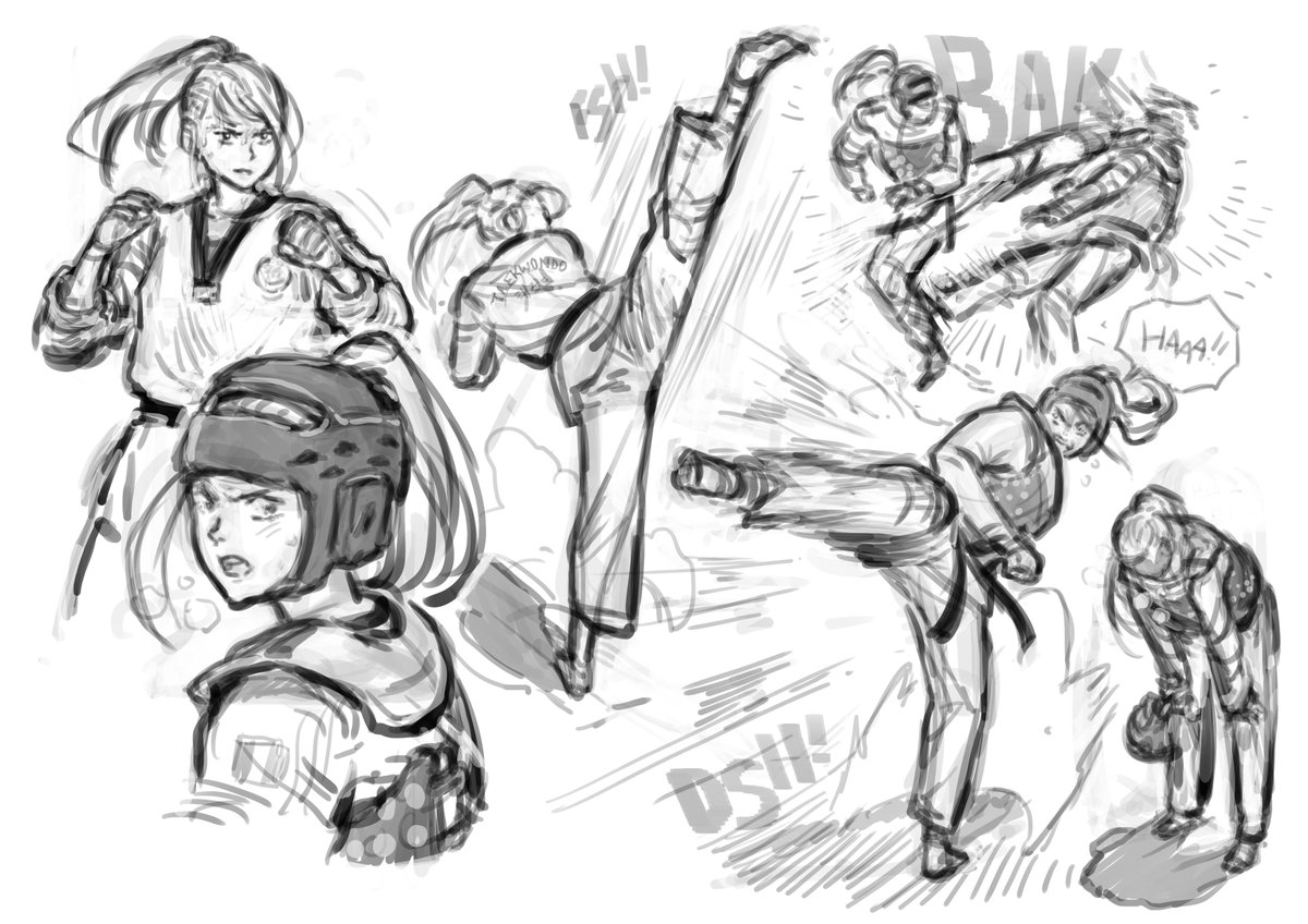 1200x848 s o u r y a on twitter taekwondo girl is kicking ! - Taekwondo Drawing