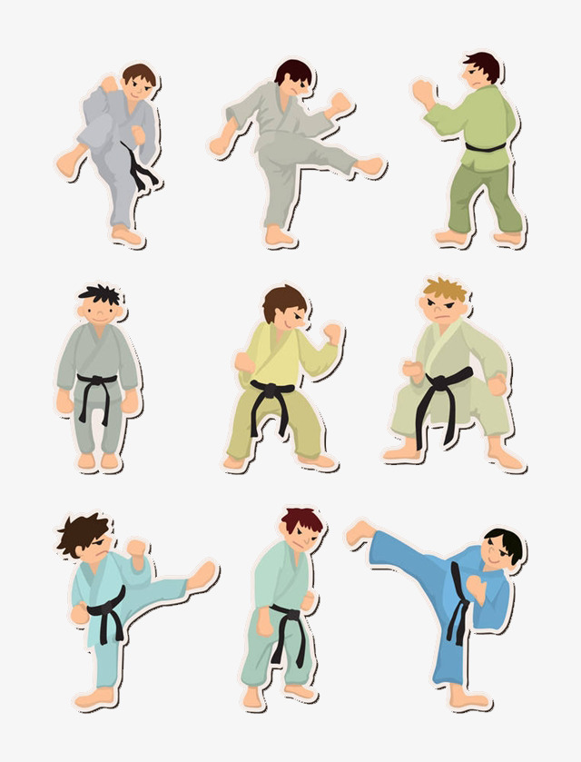 640x839 taekwondo movement, cartoon hand drawing, education, motion png - Taekwondo Drawing