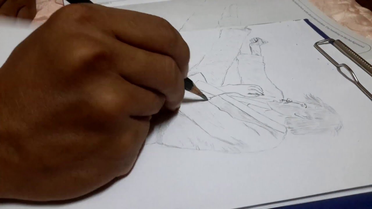 1280x720 drawing taekwondo jump kick timelapse pencil drawing how - Taekwondo Drawing