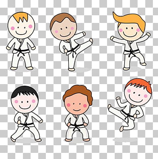 310x312 karate martial arts drawing a child who practices taekwondo png - Taekwondo Drawing