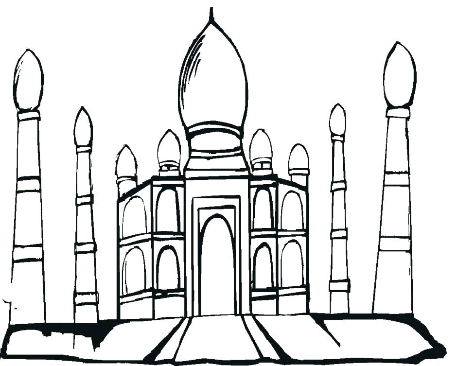 Taj Mahal Cartoon Drawing at PaintingValley.com | Explore collection of ...