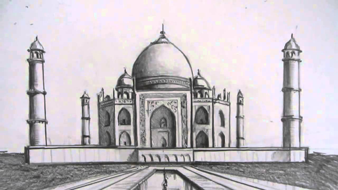 Taj Mahal Drawing at Explore collection of Taj
