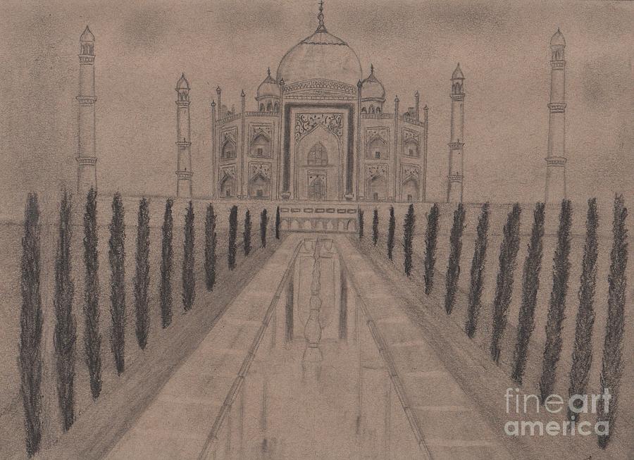 900x653 taj mahal - Taj Mahal Drawing